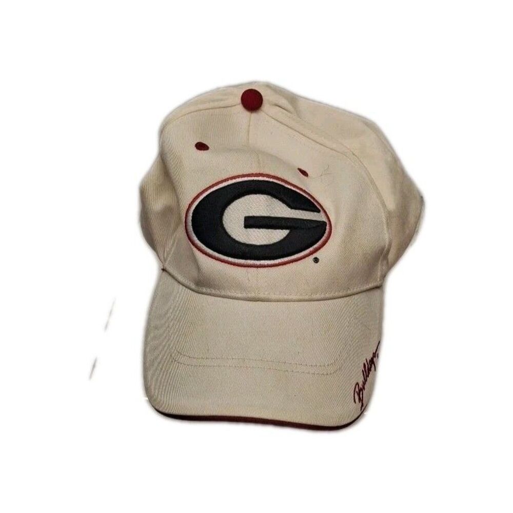 Georgia Bulldogs NCAA Zephyr White Fitted Hat Size One Size Fit All